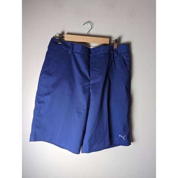 NWT PUMA Solid Tech Short 'Blue' Size 34 - Picture 2 of 4